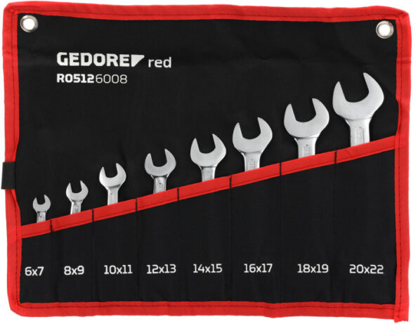 gedore red dubbele steeksleutelset kort sw 6 22 mm 8 delig zwart 3 1024879 20240123145318