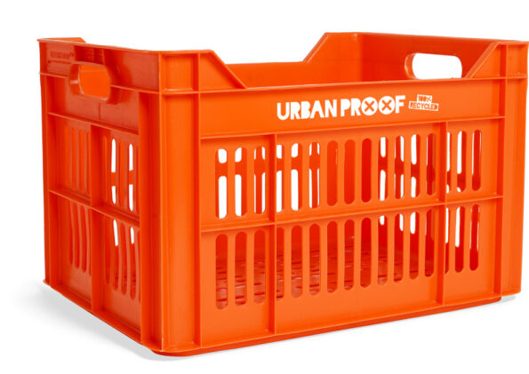 urban proof fietskrat recycled 30 liter polypropyleen oranje 1025289 1706258711