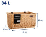 fietsmand 34 liter riet naturel