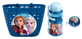 Frozen II Kinderfietsaccessoires Blauw 3-delig