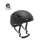 Helm unisex matzwart maat 59-61 cm (L)