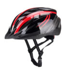 Helm unisex rood/zwart maat 58-61 cm (L)