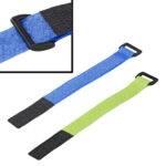 kabelbinders klittenband 8 stuks blauw/groen