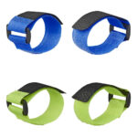 kabelbinders klittenband 8 stuks blauw/groen