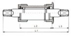 Trapas BBS08 127/35mm Spieloos Zwart