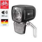 Elite Koplamp E-bike 60 Lux Zwart