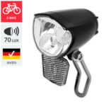 Koplamp e-bike max 70 lux OEM zwart